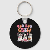Groovy Boo Boo Crew Nurse Funny Ghost Halloween Te Schlüsselanhänger (Vorderseite)