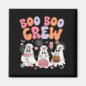 Groovy Boo Boo Crew Nurse Funny Ghost Halloween Th Magnet (Vorne)