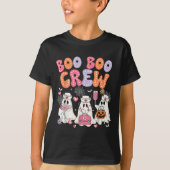 Groovy Boo Boo Crew Nurse Funny Ghost Halloween Th T-Shirt (Vorderseite)