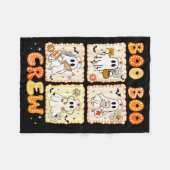 Groovy Boo Boo Crew Nurse Funny Ghost Women Hallow Fleecedecke (Vorderseite (Horizontal))