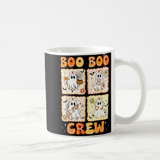 Groovy Boo Boo Crew Nurse Funny Ghost Women Hallow Kaffeetasse (Rechts)