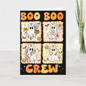 Groovy Boo Boo Crew Nurse Funny Ghost Women Hallow Karte (Vorderseite)