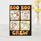 Groovy Boo Boo Crew Nurse Funny Ghost Women Hallow Karte (Gelbe Blume)