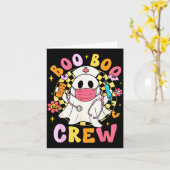 Groovy Boo Boo Crew Nurse Funny Ghost Women Hallow Karte (Gelbe Blume)