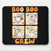 Groovy Boo Boo Crew Nurse Funny Ghost Women Hallow Mousepad (Vorne)