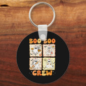 Groovy Boo Boo Crew Nurse Funny Ghost Women Hallow Schlüsselanhänger (Vorderseite)
