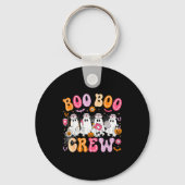 Groovy Boo Boo Crew Nurse Funny Ghost Women Hallow Schlüsselanhänger (Vorderseite)