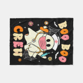 Groovy Boo Boo Crew Nurse Halloween Cute Ghost Wom Fleecedecke (Vorderseite (Horizontal))