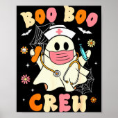 Groovy Boo Boo Crew Nurse Halloween Cute Ghost Wom Poster (Vorne)