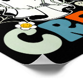 Groovy Boo Crew Nurse Funny Ghost Women Hallow Poster (Ecke)