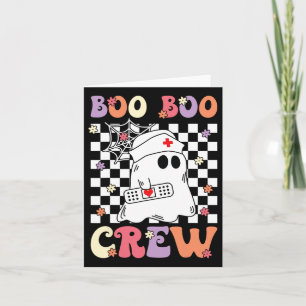 Groovy Boo Crew Nurse Ghost Paramedic Emt Ems Karte