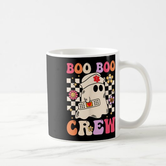 Groovy Boo Crew Nurse Ghost Paramedic Funny Ha Kaffeetasse (Rechts)