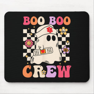 Groovy Boo Crew Nurse Ghost Paramedic Funny Ha Mousepad