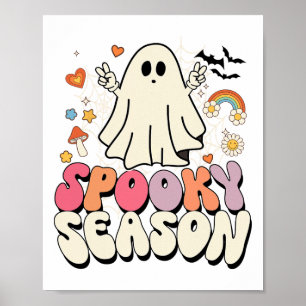 Groovy Boo Ghost Spooky Halloween Kostüme Mens Ki Poster