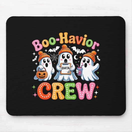 Groovy Boo-havior Crew Behavior Analyst Halloween Mousepad (Vorne)