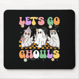 Groovy Boo Lasse Go Ghouls Halloween Ghost Women G Mousepad