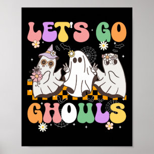 Groovy Boo Lasse Go Ghouls Halloween Ghost Women G Poster