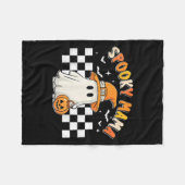 Groovy Boo One Soky Mama First Halloween Birthday Fleecedecke (Vorderseite (Horizontal))