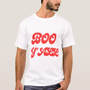 Groovy Boo Y'all Retro Halloween-Typografie T-Shirt