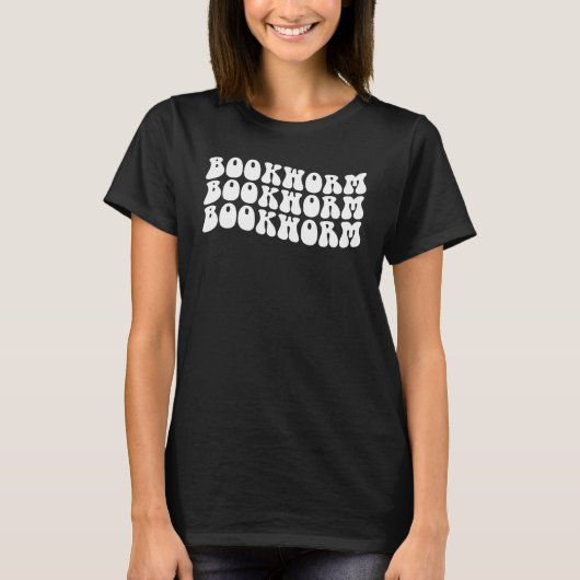 Groovy Bookworm Book Reading Book Nerd Librarian T-Shirt (Vorderseite)