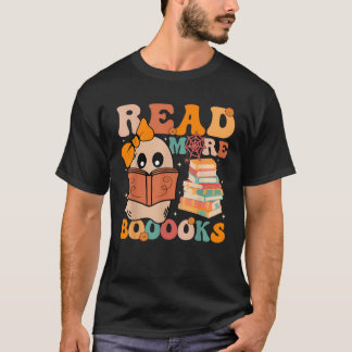 Groovy Booooks Geist Mehr Bücher lesen Lustiger Le T-Shirt