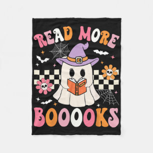 Groovy Booooks Ghost Read more Bücher Funny Teache Fleecedecke