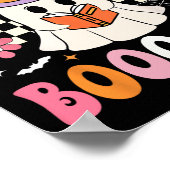 Groovy Booooks Ghost Read more Bücher Funny Teache Poster (Ecke)
