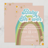 Groovy Boy Baby Dusche Einladung (Vorne/Hinten)