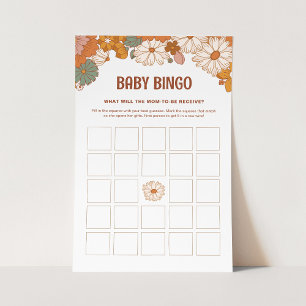 Groovy Brautparty Bingo Game