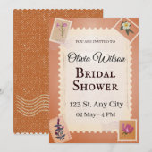 Groovy Brautparty Einladung (Vorne/Hinten)