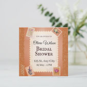 Groovy Brautparty Einladung (Stehend Vorderseite)