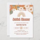 Groovy Bridal Dusche Einladung (Vorderseite)