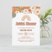 Groovy Bridal Dusche Einladung (Stehend Vorderseite)