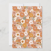 Groovy Bridal Dusche Einladung (Rückseite)