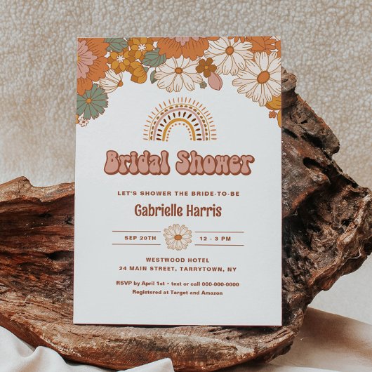 Groovy Bridal Dusche Einladung