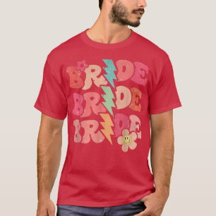 Groovy Bride Retro Let's Go Girl Brautparty Flow T-Shirt
