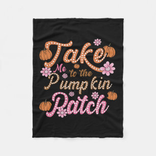 Groovy bringt mich zum Kürbispflaster Herbst Fleecedecke