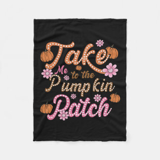 Groovy bringt mich zum Kürbispflaster Herbst Fleecedecke