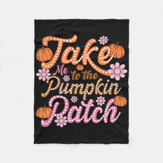 Groovy bringt mich zum Kürbispflaster Herbst Fleecedecke