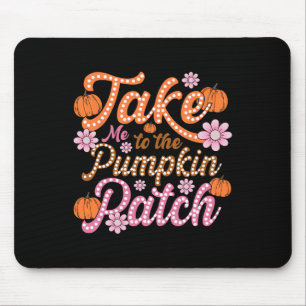 Groovy bringt mich zum Kürbispflaster Herbst Mousepad
