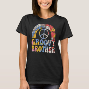 Groovy Brother 70er Ästhetik 1970er Retro Brother T-Shirt