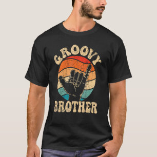 Groovy Brother 70er Ästhetische Nostalgie in den 1 T-Shirt
