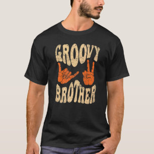 Groovy Brother 70er Ästhetische Nostalgie in den 1 T-Shirt