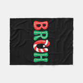 Groovy Bruh Christmas Funny Xmas Kinder Teens Boys Fleecedecke (Vorderseite (Horizontal))