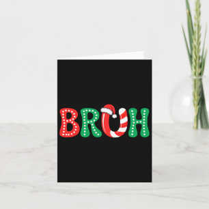 Groovy Bruh Christmas Funny Xmas Kinder Teens Boys Karte