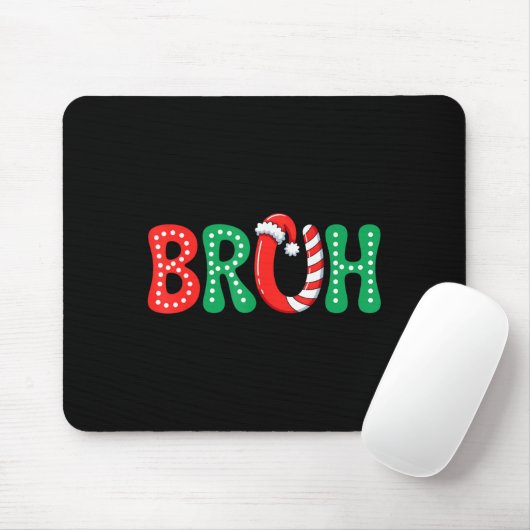 Groovy Bruh Christmas Funny Xmas Kinder Teens Boys Mousepad (Mit Mouse)