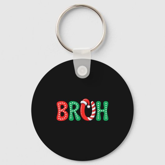 Groovy Bruh Christmas Funny Xmas Kinder Teens Boys Schlüsselanhänger (Vorderseite)