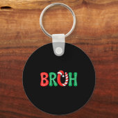 Groovy Bruh Christmas Funny Xmas Kinder Teens Boys Schlüsselanhänger (Vorderseite)