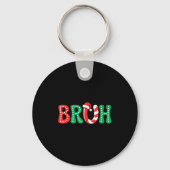 Groovy Bruh Christmas Funny Xmas Kinder Teens Boys Schlüsselanhänger (Vorderseite)