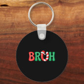 Groovy Bruh Christmas Funny Xmas Kinder Teens Boys Schlüsselanhänger (Vorderseite)